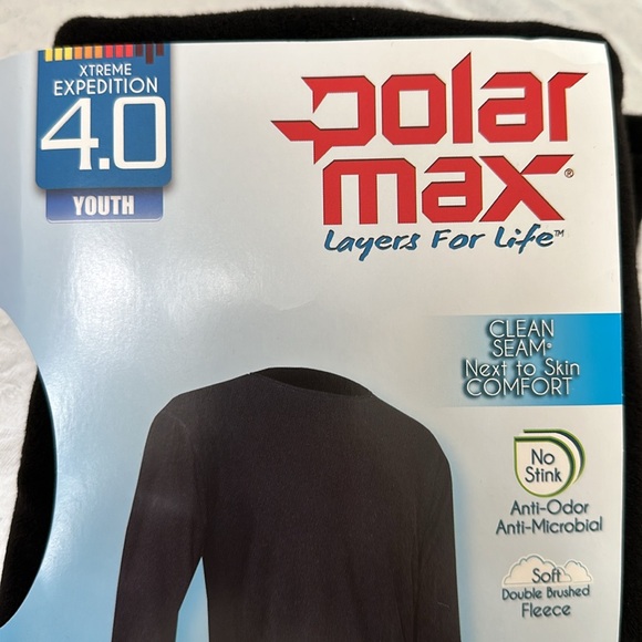 PolarMax 4.0 QUATTRO FLEECE BASELAYER CREW- Black - Picture 10 of 14
